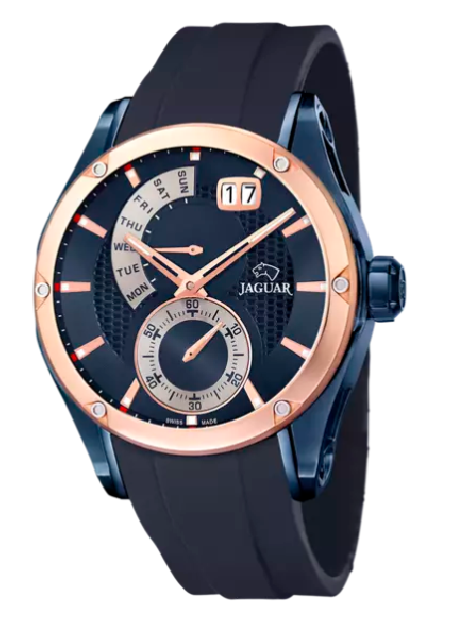 RELOJ JAGUAR SPECIAL EDITION AZUL/ROSA CORREA DE CAUCHO HOMBRE J815/1