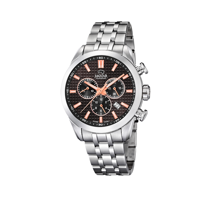 RELOJ JAGUAR ACAMAR NEGRO CORREA DE ACERO HOMBRE J865/4