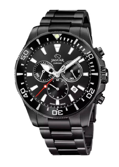 RELOJ JAGUAR EXECUTIVE NEGRO CORREA DE ACERO HOMBRE J875/1