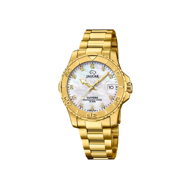 Reloj Mujer dorado Suizo Jaguar