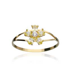 ANILLO "SURPRISE" ORO 18K CITRINOS AMARILLOS