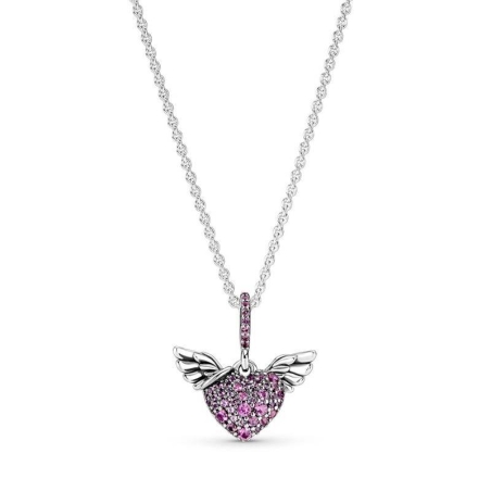 COLLAR PANDORA CORAZÓN CON ALAS 45CM 398505C02