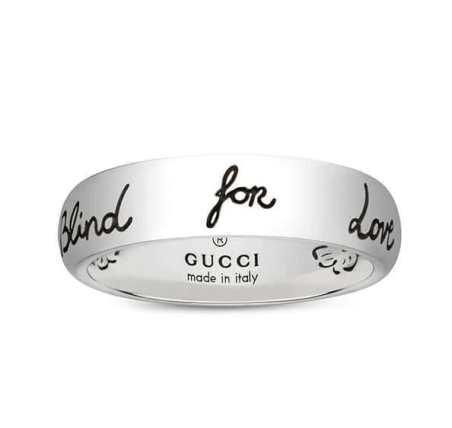 ANILLO GUCCI BLACK SILVER YBC455247001