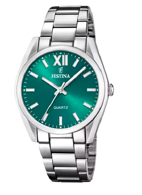 RELOJ FESTINA COLECCIÓN ALEGRÍA VERDE CORREA DE ACERO MUJER F20622/C