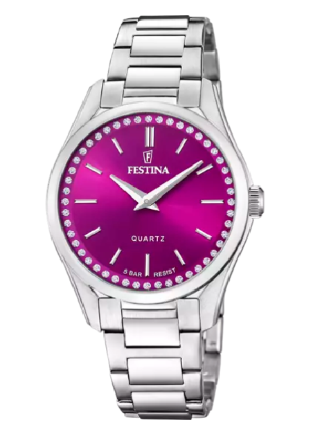 RELOJ FESTINA MADEMOISELLE BURDEOS CORREA DE ACERO MUJER F20583/2