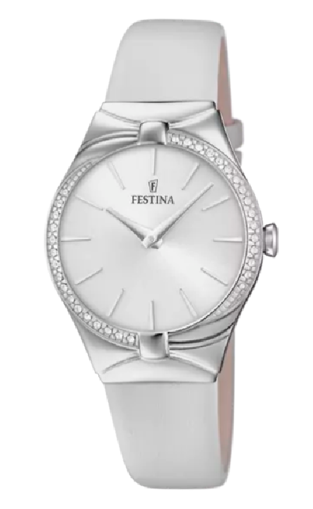 RELOJ FESTINA PETITE PLATA CORREA DE PIEL MUJER F20388/1