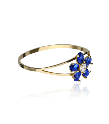 ANILLO "SURPRISE" ORO 18K CIRCONITAS AZULES