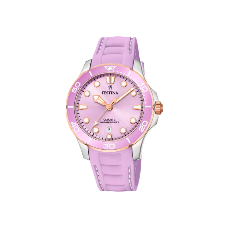 RELOJ FESTINA BOYFRIEND COLLECTION ROSA CORREA CAUCHO MUJER F20502/3
