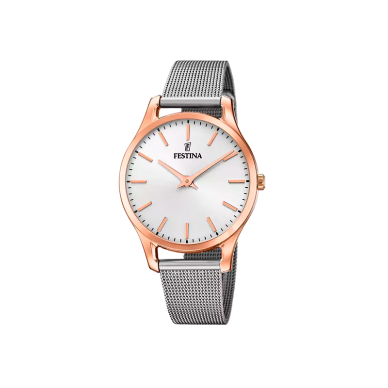 RELOJ FESTINA BOYFRIEND COLLECTION PLATA CORREA DE ACERO MUJER F20507/1