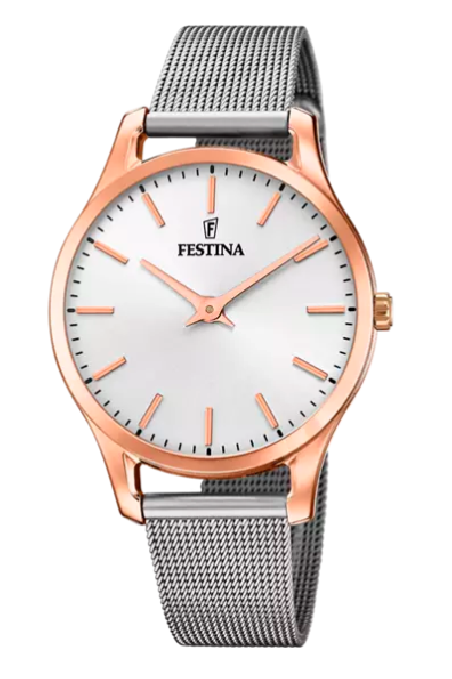 RELOJ FESTINA BOYFRIEND COLLECTION PLATA CORREA DE ACERO MUJER F20507/1