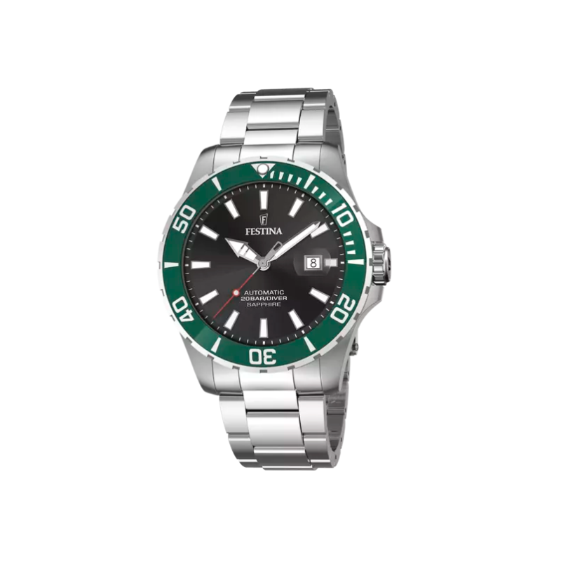RELOJ FESTINA AUTOMATICO NEGRO CORREA DE ACERO HOMBRE F20531/2