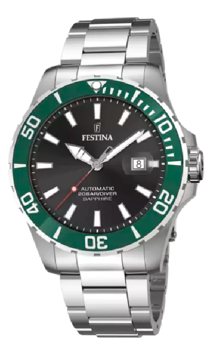 RELOJ FESTINA AUTOMATICO NEGRO CORREA DE ACERO HOMBRE F20531/2