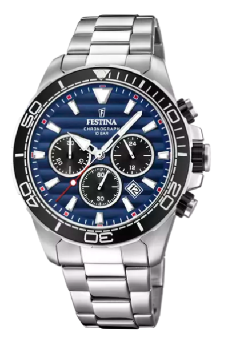 RELOJ FESTINA PRESTIGE AZUL CORREA DE ACERO HOMBRE F20361/3