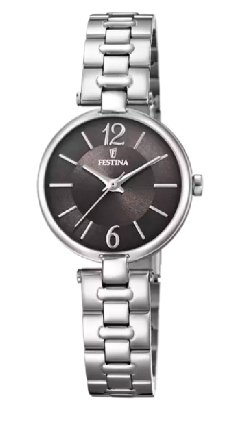 RELOJ FESTINA PETITE NEGRO CORREA DE ACERO MUJER F20311/2