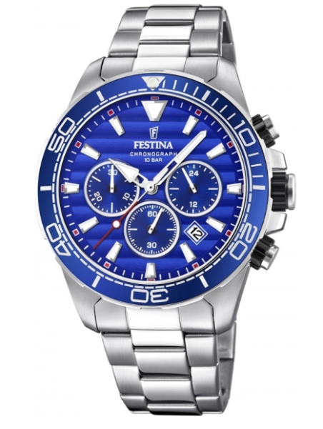 RELOJ FESTINA PRESTIGE AZUL CORREA DE ACERO HOMBRE F20361/2