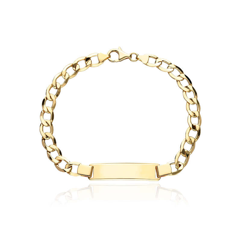 Pulsera Hombre Oro 18K Eslabón 3x1 21.5cm