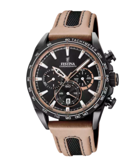 RELOJ FESTINA THE ORIGINALS NEGRO CORREA DE PIEL HOMBRE F20351/1