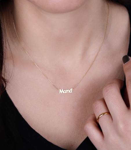 Gargantilla Oro 18k mamá "Evansville"