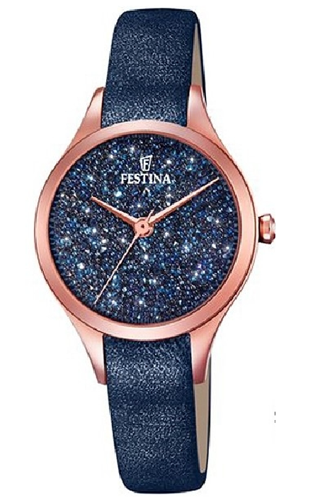 RELOJ FESTINA MADEMOISELLE ACERO CORREA PIEL AZUL MUJER F20411/3