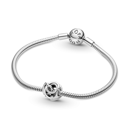 CHARM PANDORA PLATA DE LEY CORAZON CIRCULO FAMILIAR SIEMPRE 791507C00