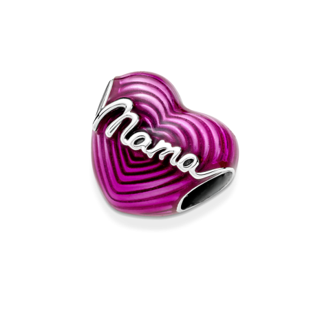 CHARM PANDORA PLATA DE LEY CORAZON AMOR RADIANTE MAMA 791505C01