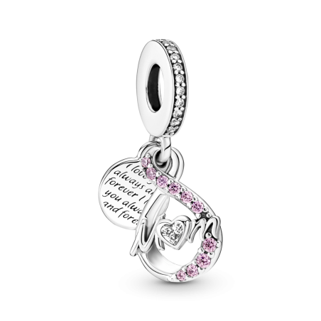 CHARM PANDORA COLGANTE PLATA DE LEY MAMA INFINITO EN PAVE 791468C01