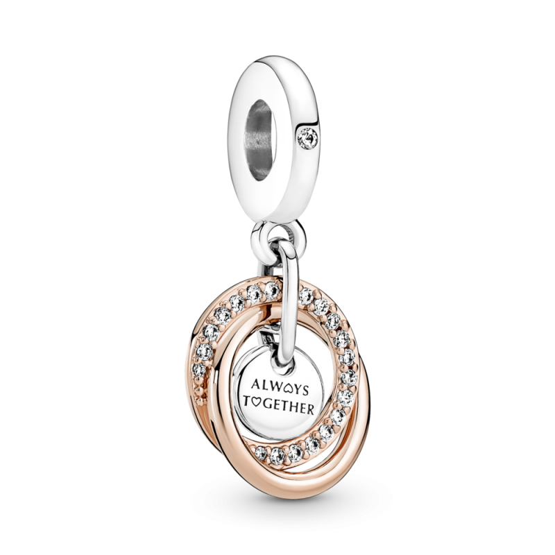 CHARM PANDORA COLGANTE PLATA DE LEY CIRCULO SIEMPRE 780797C01