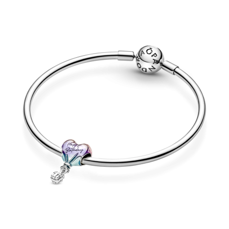 CHARM PANDORA PLATA LEY GLOBO AEROESTATICO FELIZ CUMPLEAÑOS 791501C01