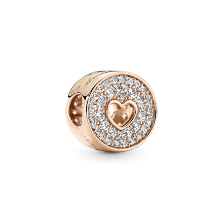 CHARM PANDORA PLATA ROSE ANIVERSARIO PAVE & CORAZON 781977C01