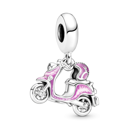 CHARM PANDORA COLGANTE EN PLATA MOTO SCOOTER ROSA 791057C01