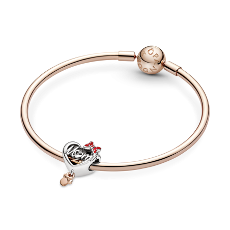 CHARM PANDORA PLATA ROSE CORAZON MAMA MINNIE MOUSE DISNEY 781142C01