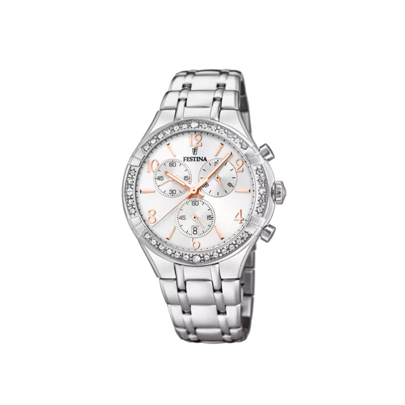 RELOJ FESTINA BOYFRIEND COLLECTION PLATA CORREA ACERO MUJER F20392/1