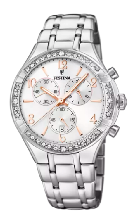 RELOJ FESTINA BOYFRIEND COLLECTION PLATA CORREA ACERO MUJER F20392/1