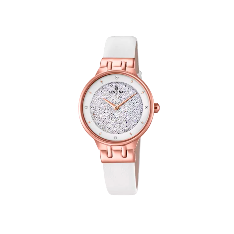 RELOJ FESTINA MADEMOISELLE PLATA CORREA DE PIEL MUJER F20406/1