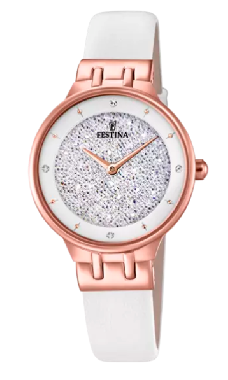 RELOJ FESTINA MADEMOISELLE PLATA CORREA DE PIEL MUJER F20406/1