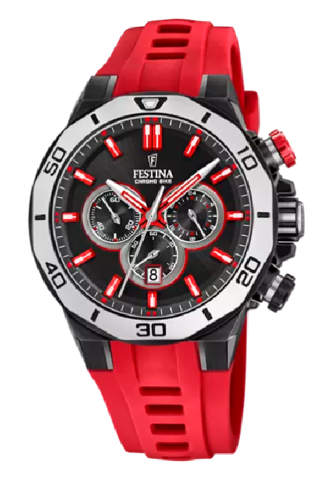 RELOJ FESTINA CHRONO SPORT NEGRO CORREA DE CAUCHO HOMBRE F20450/3