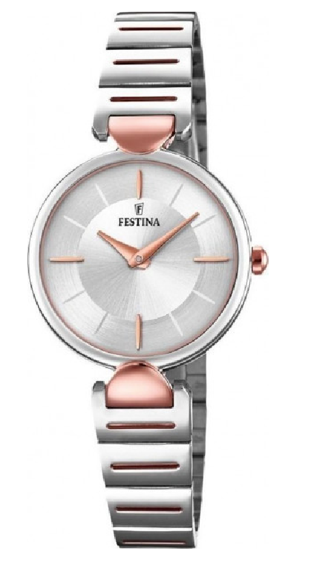 RELOJ FESTINA PETITE PLATA CORREA DE ACERO MUJER F20320/2