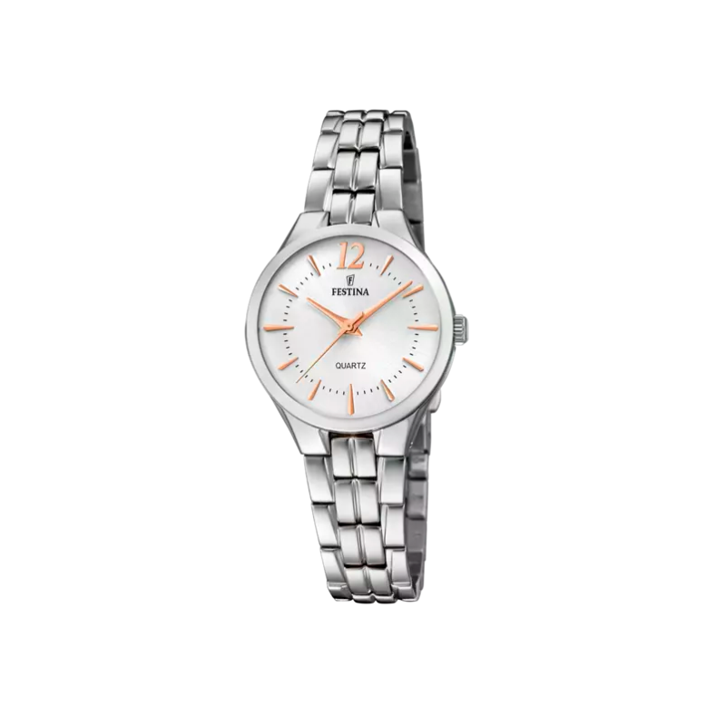 RELOJ FESTINA PETITE PLATA CORREA DE ACERO MUJER F20216/1