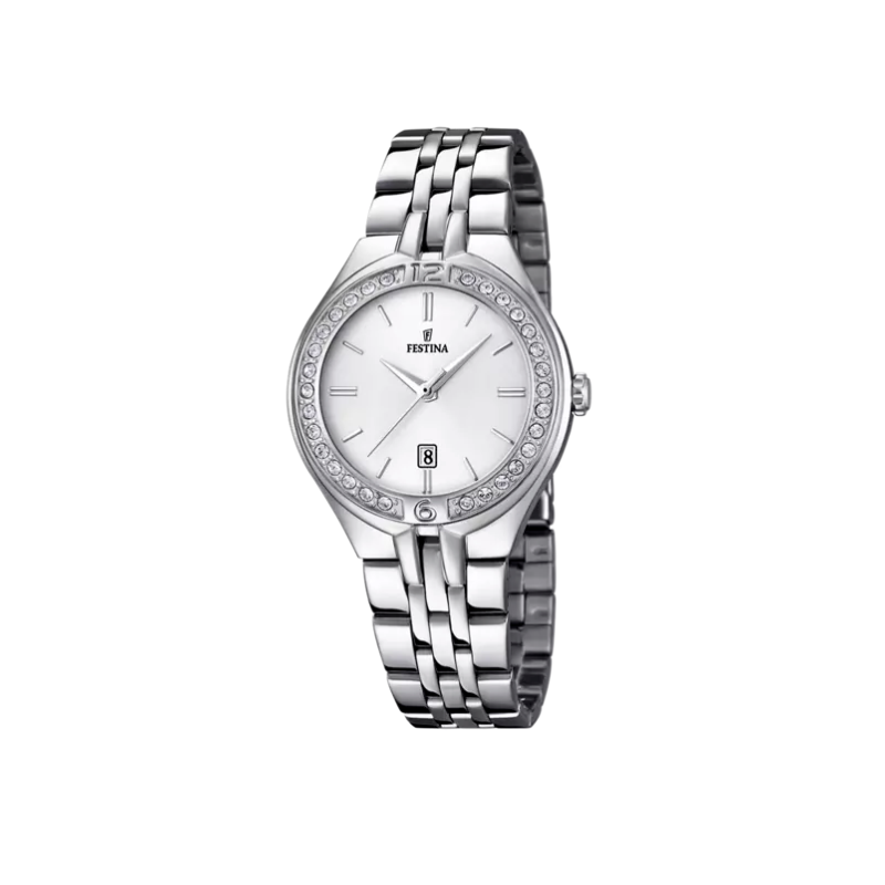 RELOJ FESTINA MADEMOISELLE PLATA CORREA DE ACERO MUJER F16867/1