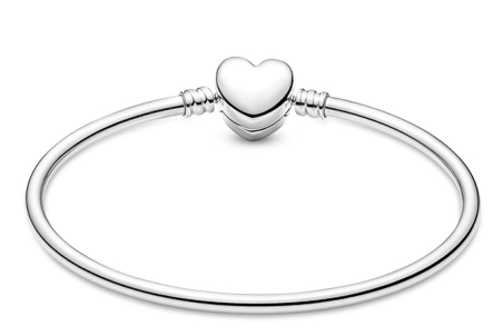 PULSERA PANDORA RIGIDA CORAZONES INFINITOS ENTRELAZADOS 591064C01