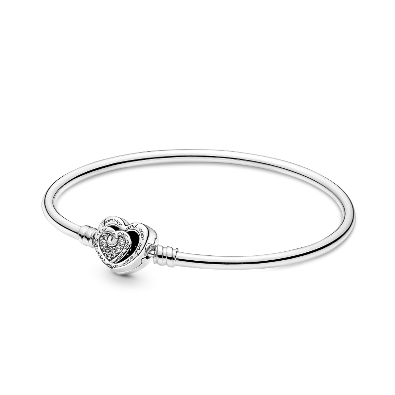 PULSERA PANDORA RIGIDA CORAZONES INFINITOS ENTRELAZADOS 591064C01