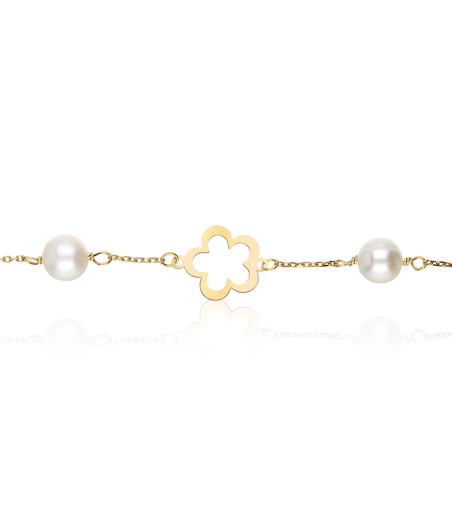 PULSERA "CAROLINA" ORO 18K Y PERLAS CULTIVADAS