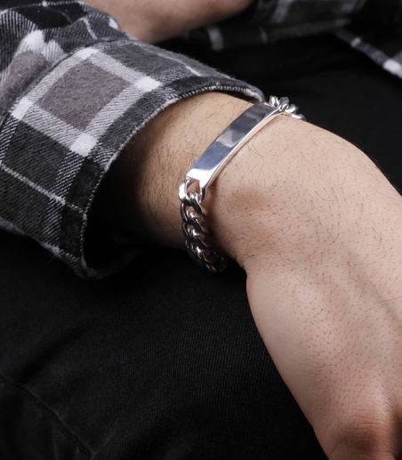 Esclava Plata primera ley 23cm "High"