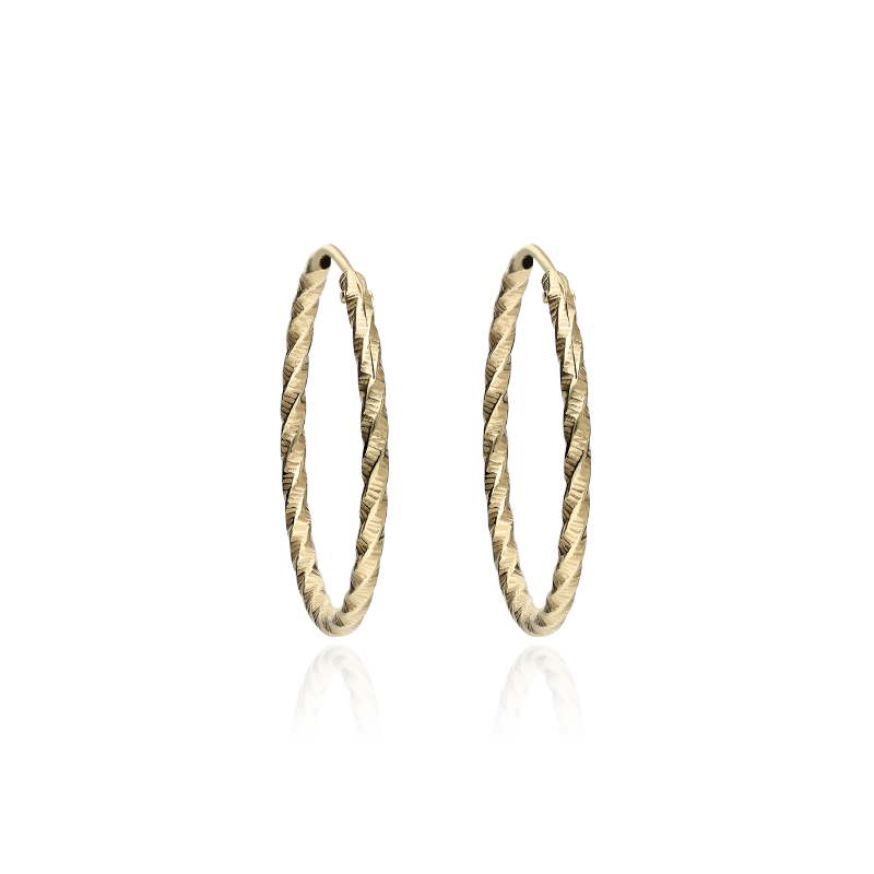 Pendientes Aro Oro 18k 18mm "Carlsbad" - Joyerías Sánchez