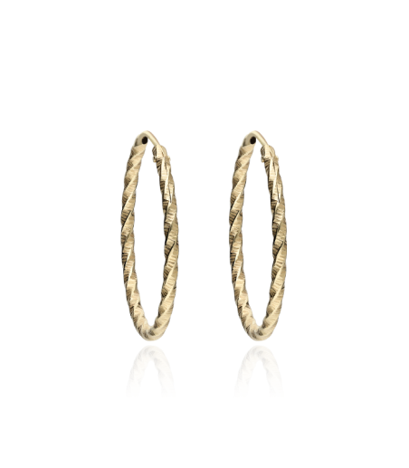 Pendientes Aro Oro 18k 18mm "Carlsbad" - Joyerías Sánchez