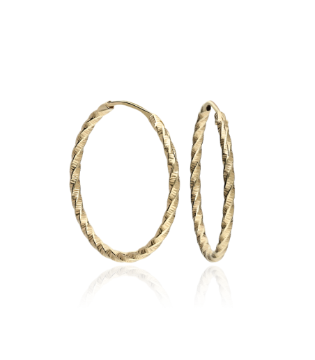 Pendientes Aro Oro 18k 18mm "Carlsbad" - Joyerías Sánchez