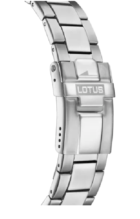 Lotus Orologio Uomo 18645/3 - Acciaio, Quadrante Nero, Indici Arabi, Vetro Minerale, 40mm, Al Quarzo