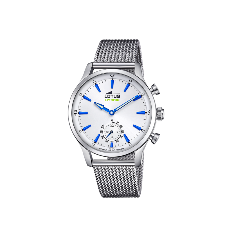 RELOJ LOTUS CONNECTED PLATA CORREA DE ACERO HOMBRE 18803/1