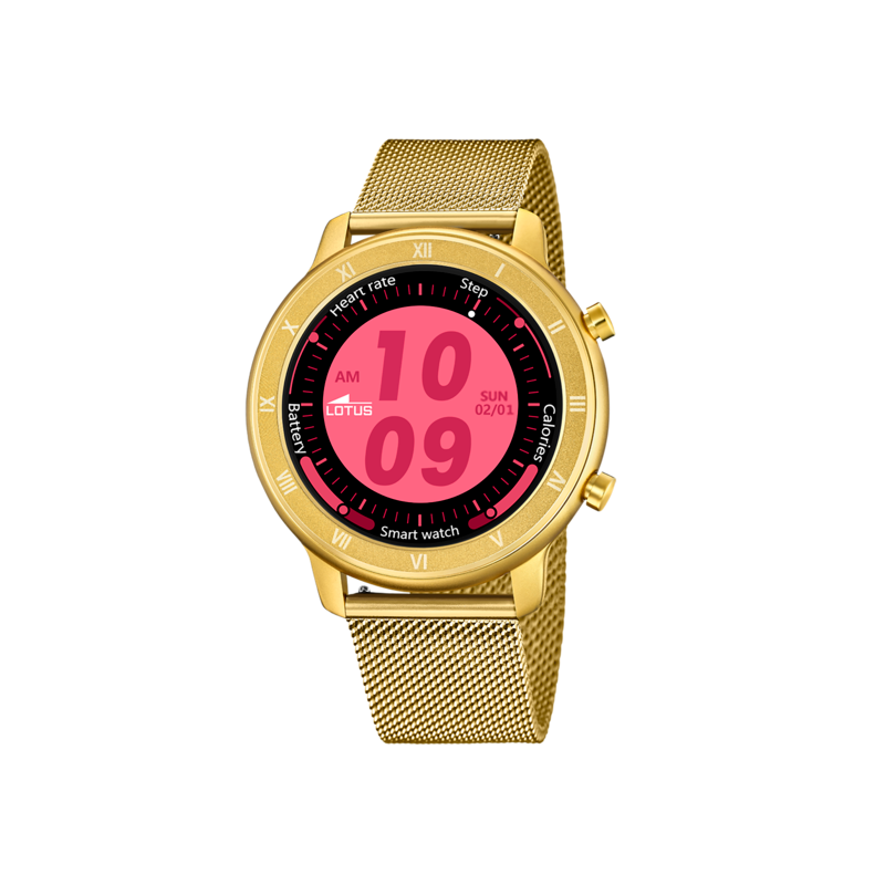 SMARTWATCH LOTUS DORADO CORREA DE MUJER