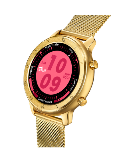 SMARTWATCH LOTUS SMARTIME DORADO CON CORREA DE ACERO MUJER 50038/1